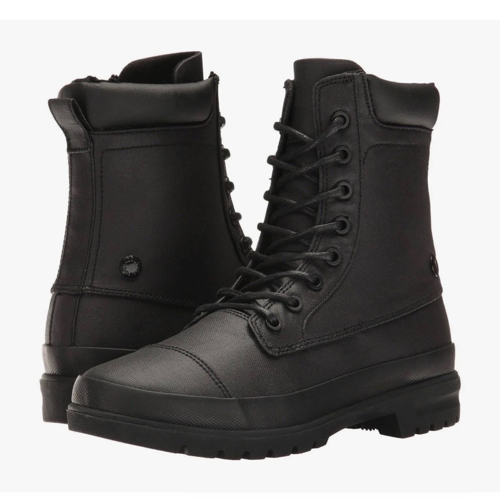 DC Womens Amnesti TX black Lace-Up Boots.